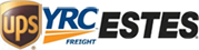 UPS - YRC - Estes Logos