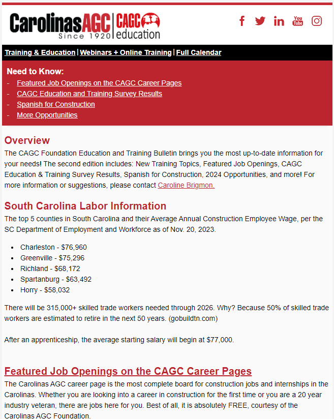Training Bulletin